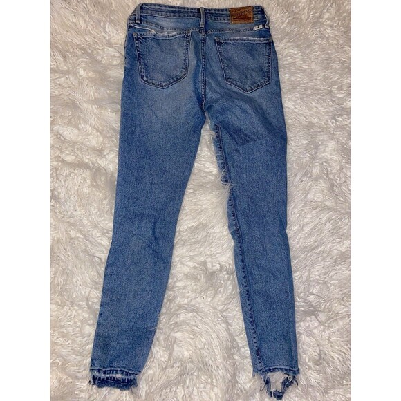 Lucky Brand Jeans Ava Skinny Size 00 / 24 Women’s Blue Cone Denim - Picture 2 of 10